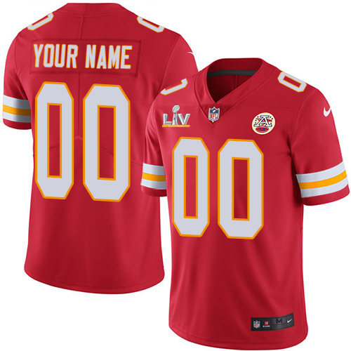 Men's Kansas City Chiefs Red ACTIVE PLAYER 2021 Super Bowl LV Limited Stitched Jersey